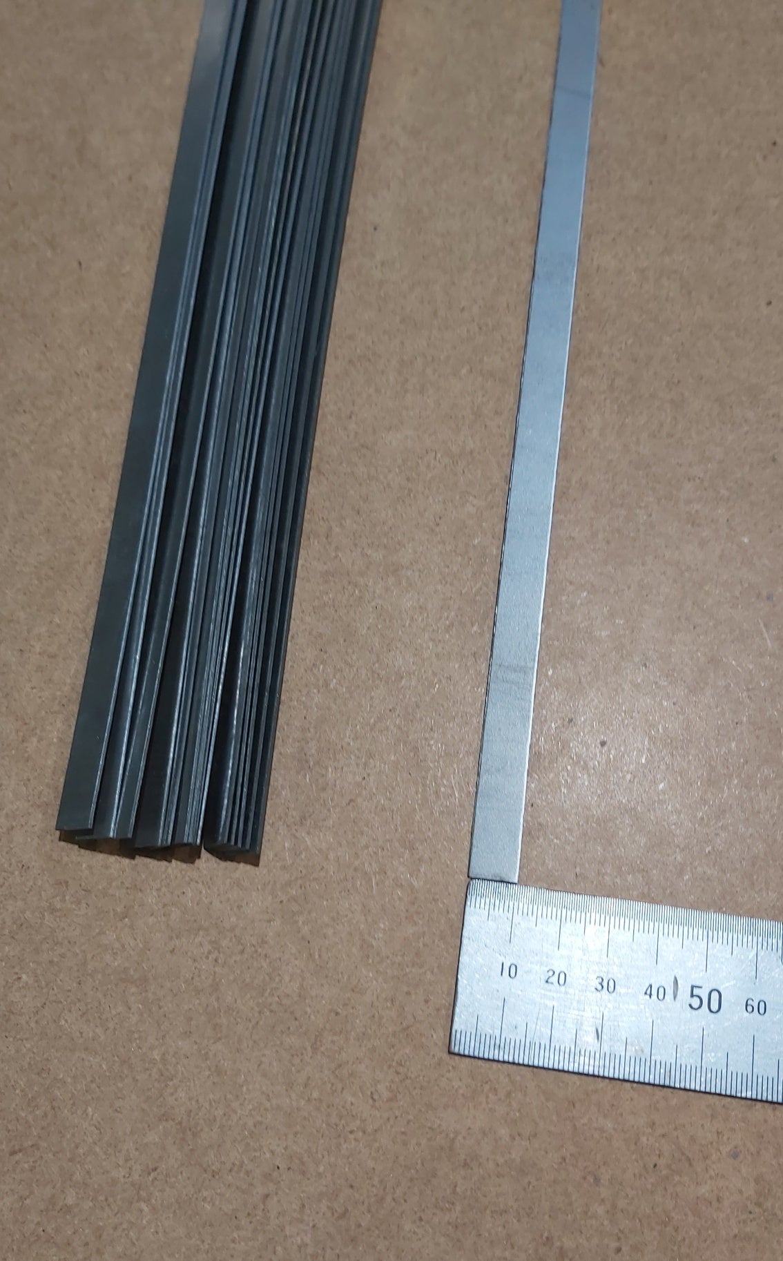 Steel strips, 10mm shown